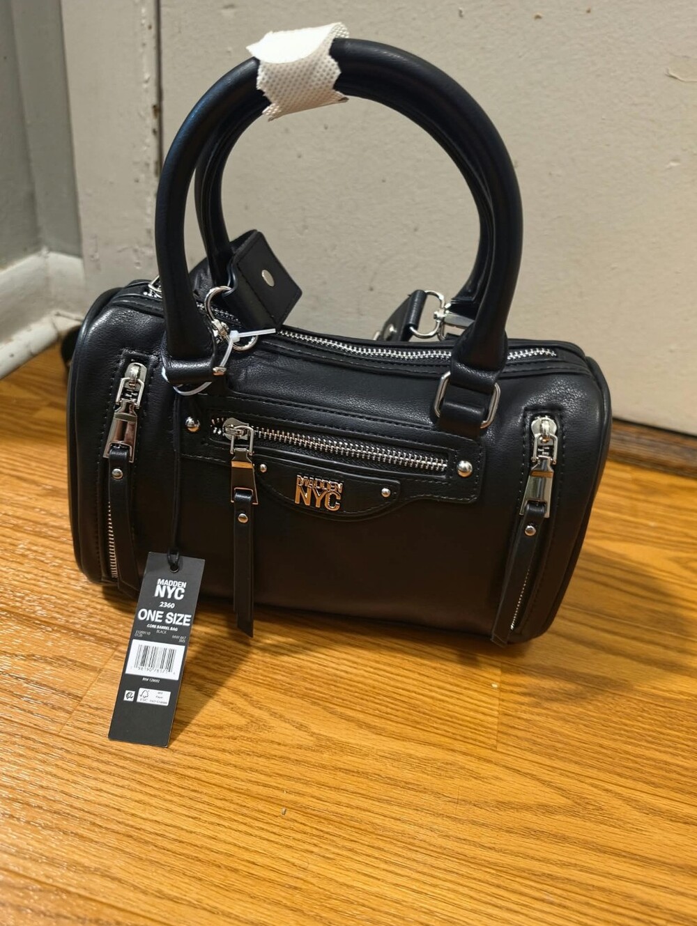 DKNY NYC Black Mini Satchel - Elegant Women's Handbag